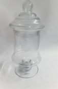 Clear Glass Bonbon Jar | 33cm