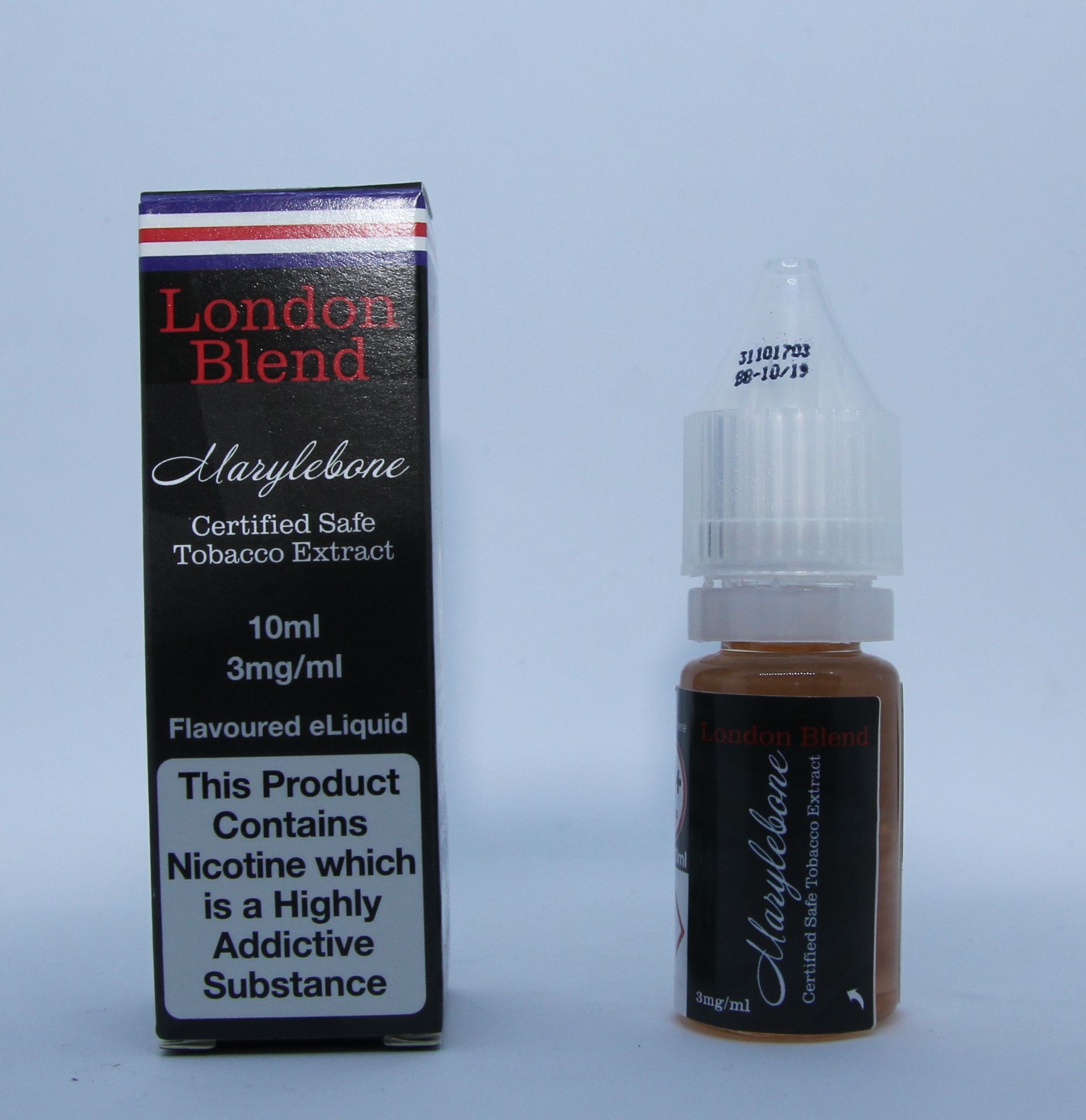 480 x Bottles of London Blend Flavoured E-Liquid 10ml Marylebone 6mg Nicotine, Products have surpass