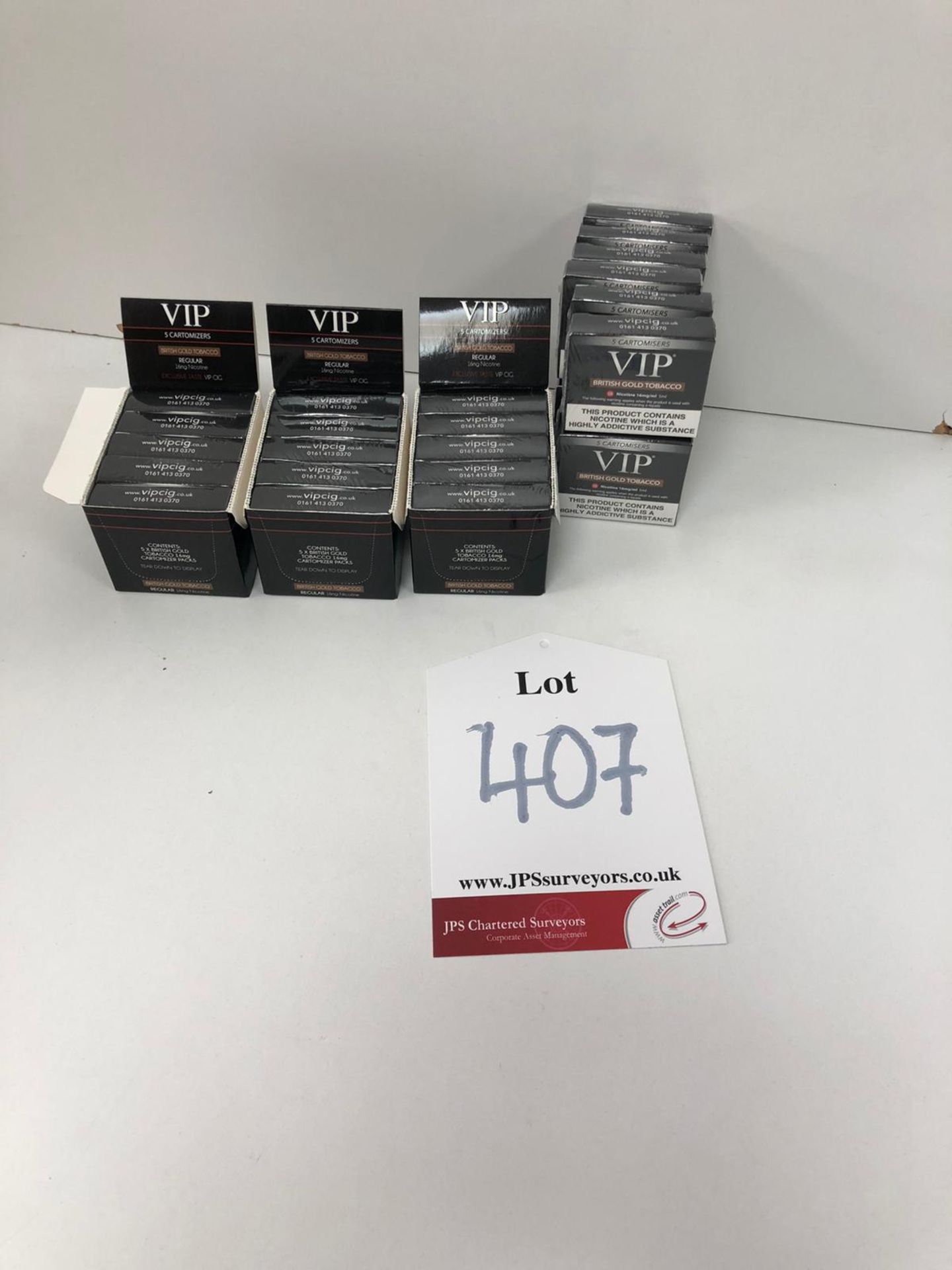 27 x VIP british gold tobacco vape liquids - Image 2 of 2