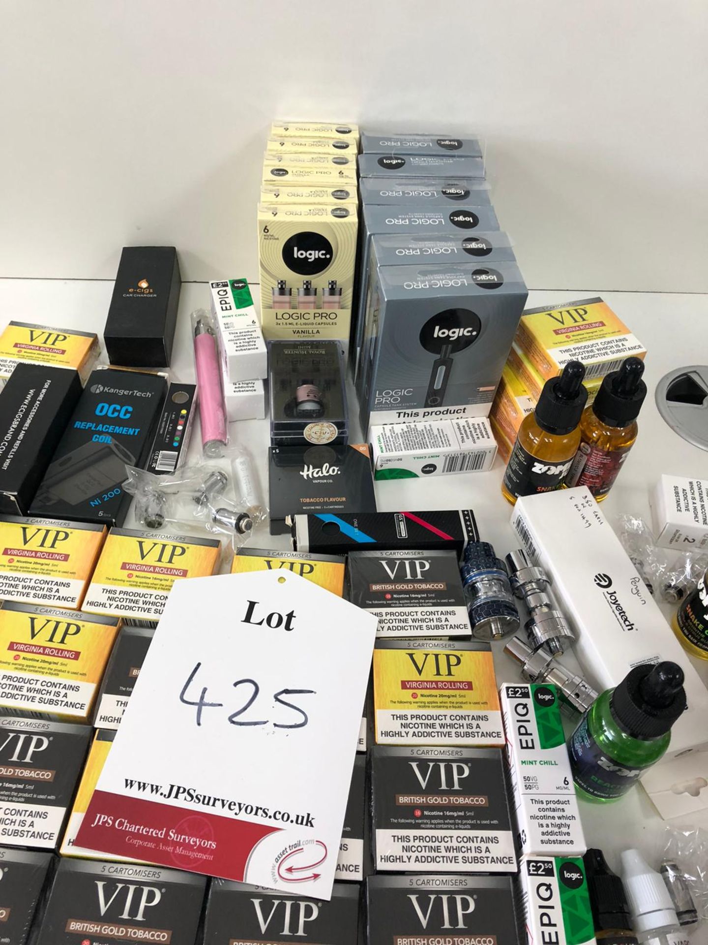 Approximately 25 x assorted vape, juices, coil tanks and pods as per attached photos ex display - Image 2 of 5