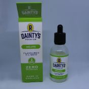 50 x Bottles of Dainty's Premium Flavoured E-Liquid 0mg 50ml Shortfill Mojito RRP £10 per unit, Prod