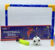 8 x A to Z Soccer Goal Set 53cm x 38cm Indoor Outdoor Ball Pump Net |5012866012887