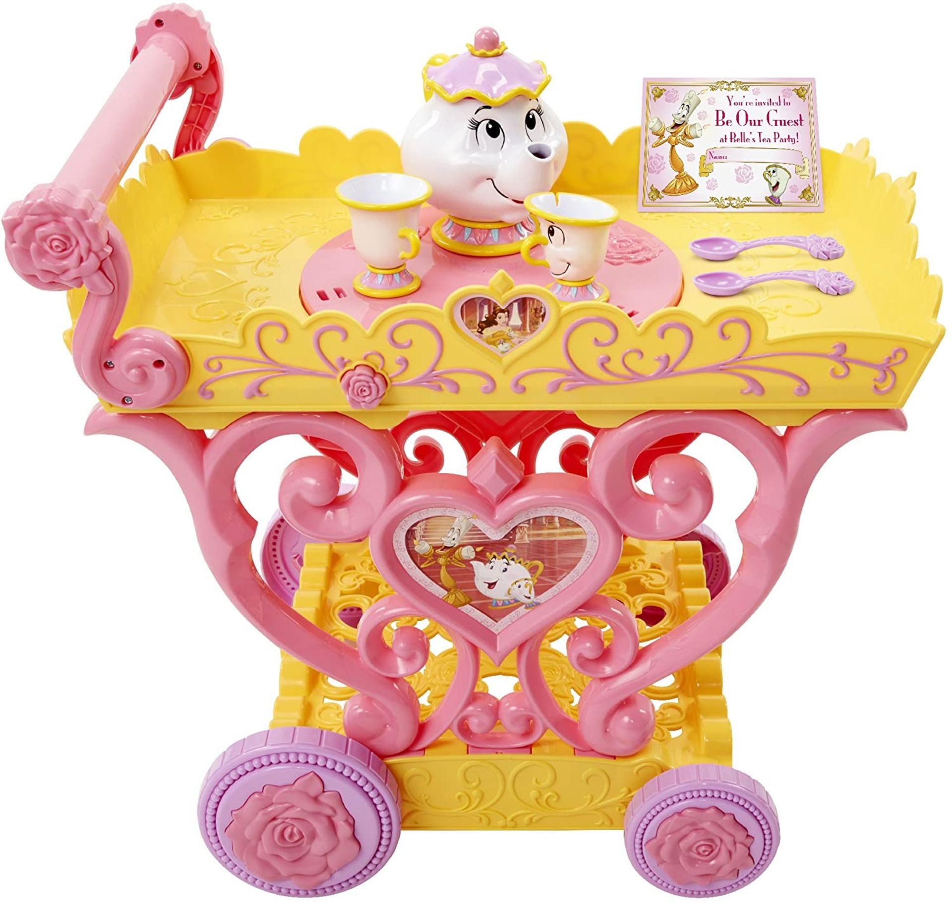 1 x Disney Princess Belle Tea Party Cart Accessory |039897007663 - Image 2 of 5