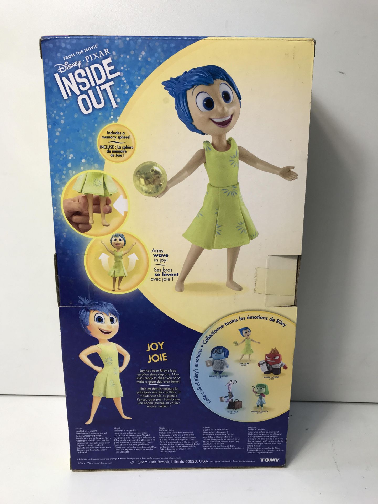 1 x TOMY Diney Pixar Inside Out Joy Large Figure Doll With Sound |796714619033 - Image 3 of 5