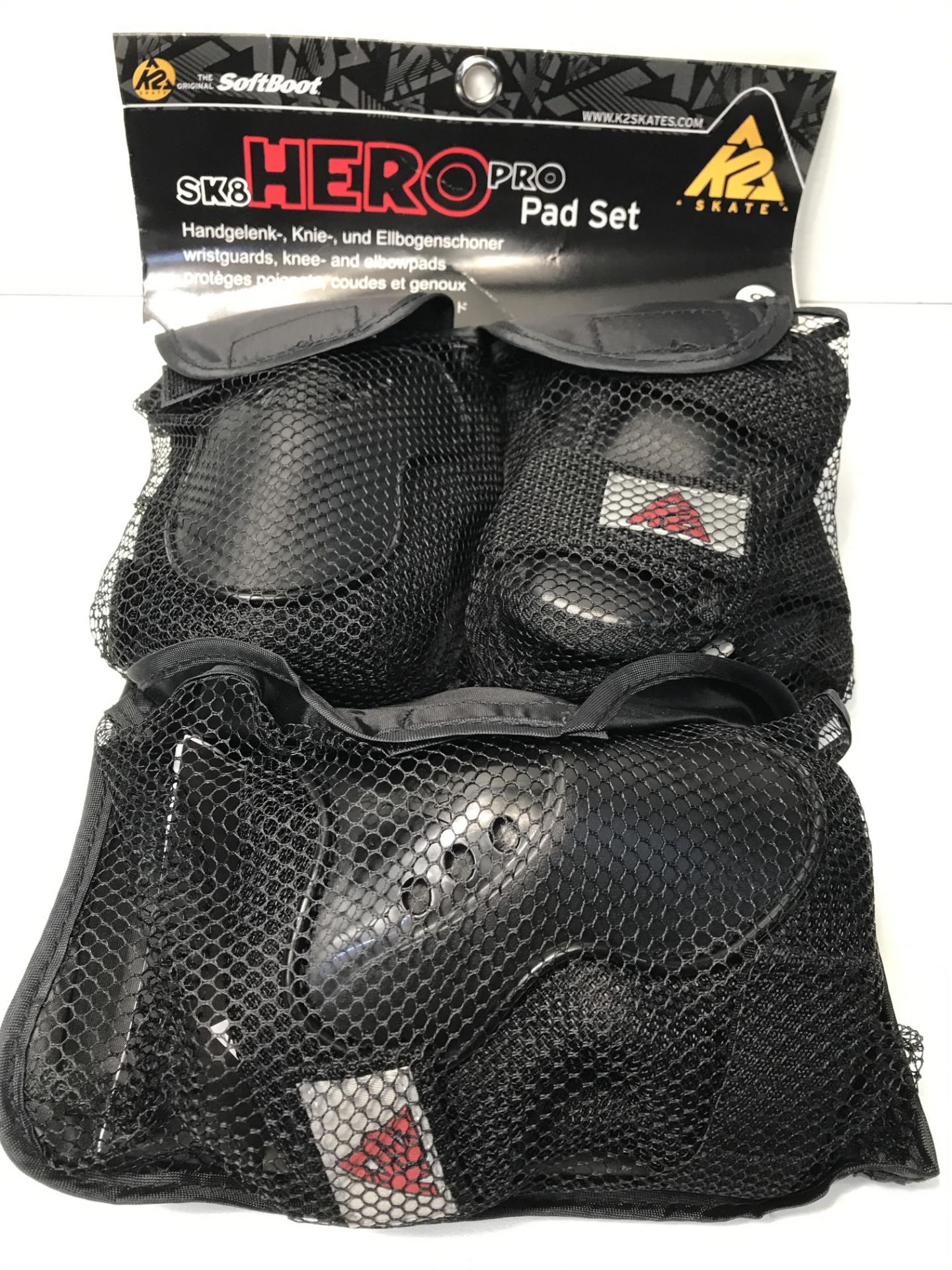 1 x K2 2 Sk8 Hero Pro Junior Skate Pads 3-pack |4052595158426 - Image 3 of 6