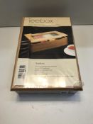 1 x Beech wood tea box with 4 compartments 30x20x9 cm |4027273056394