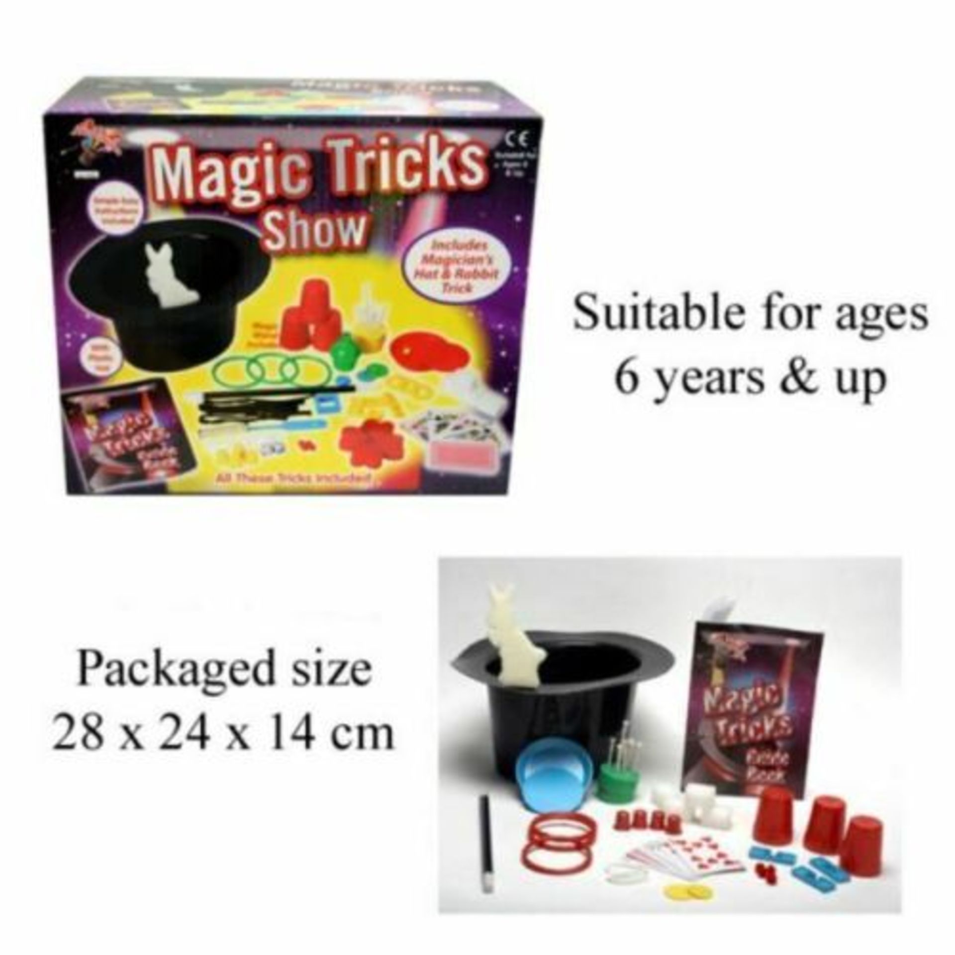 6 x Magic Trick Show Set With Hat |5012866001096