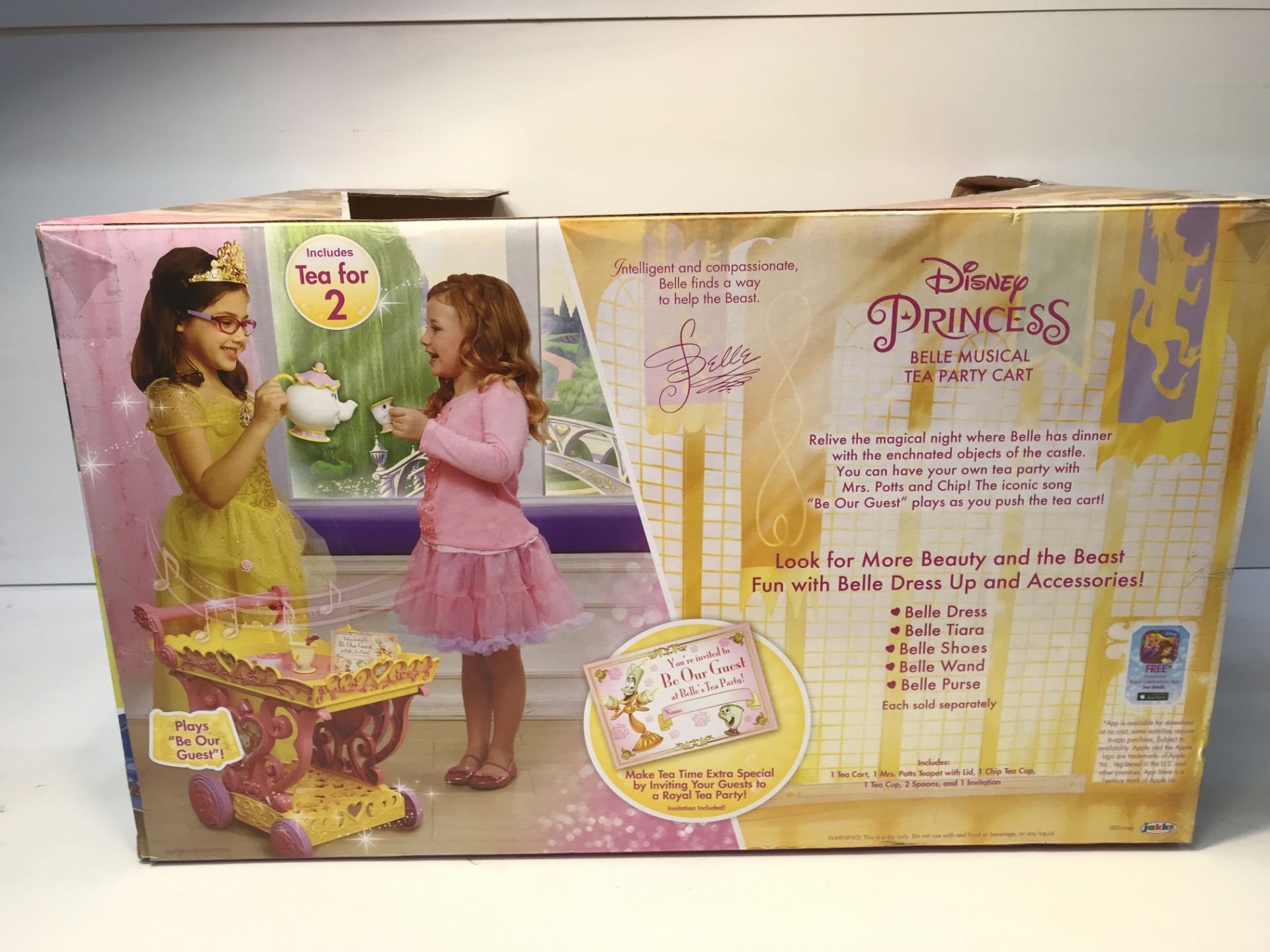 1 x Disney Princess Belle Tea Party Cart Accessory |039897007663 - Image 4 of 5