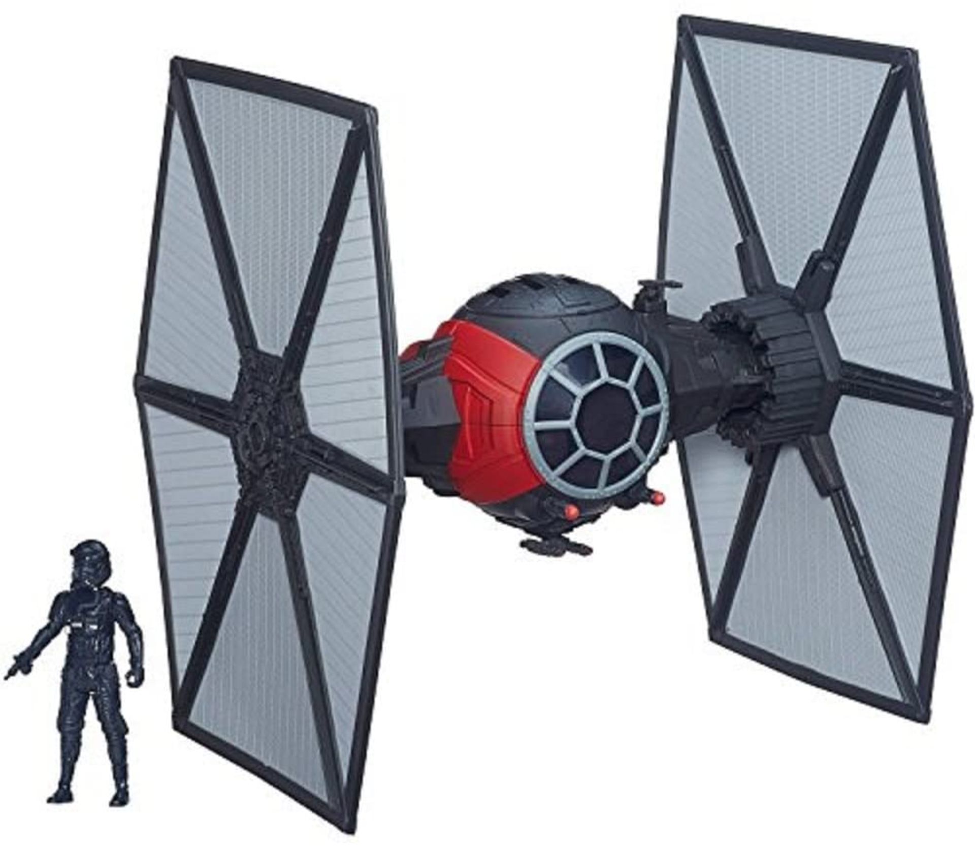 1 x Star Wars - B3920 - Force Awakens Tie Fighter Toy with First Order Pilot 3.75 Inch Action Figure - Image 2 of 6