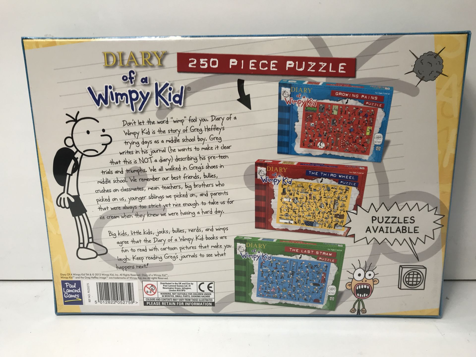 1 x Paul Lamond Diary of a Wimpy Kid Growing Pains Puzzle (250-Piece) |5012822052759 - Image 3 of 4