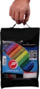 1 x Wolkenstürmer Paraflex Basic 1.7 steering mat, rainbow - 2-line kite for beginners