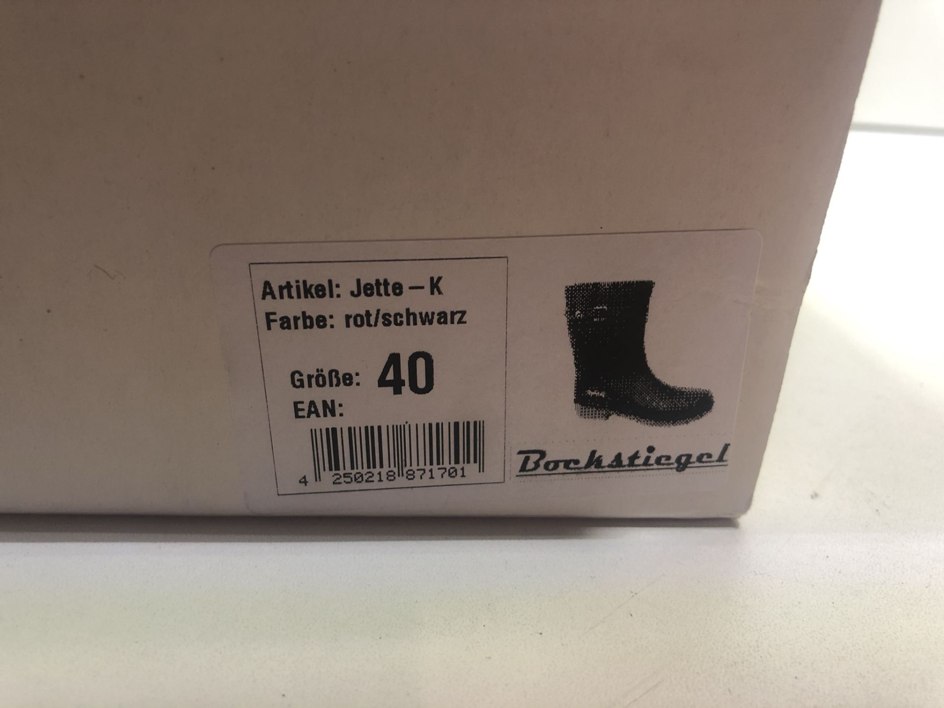 Pair of Bockstiegel Jette-K Ladies Wellies/Boots in Red/Black | EU40 - Image 3 of 3