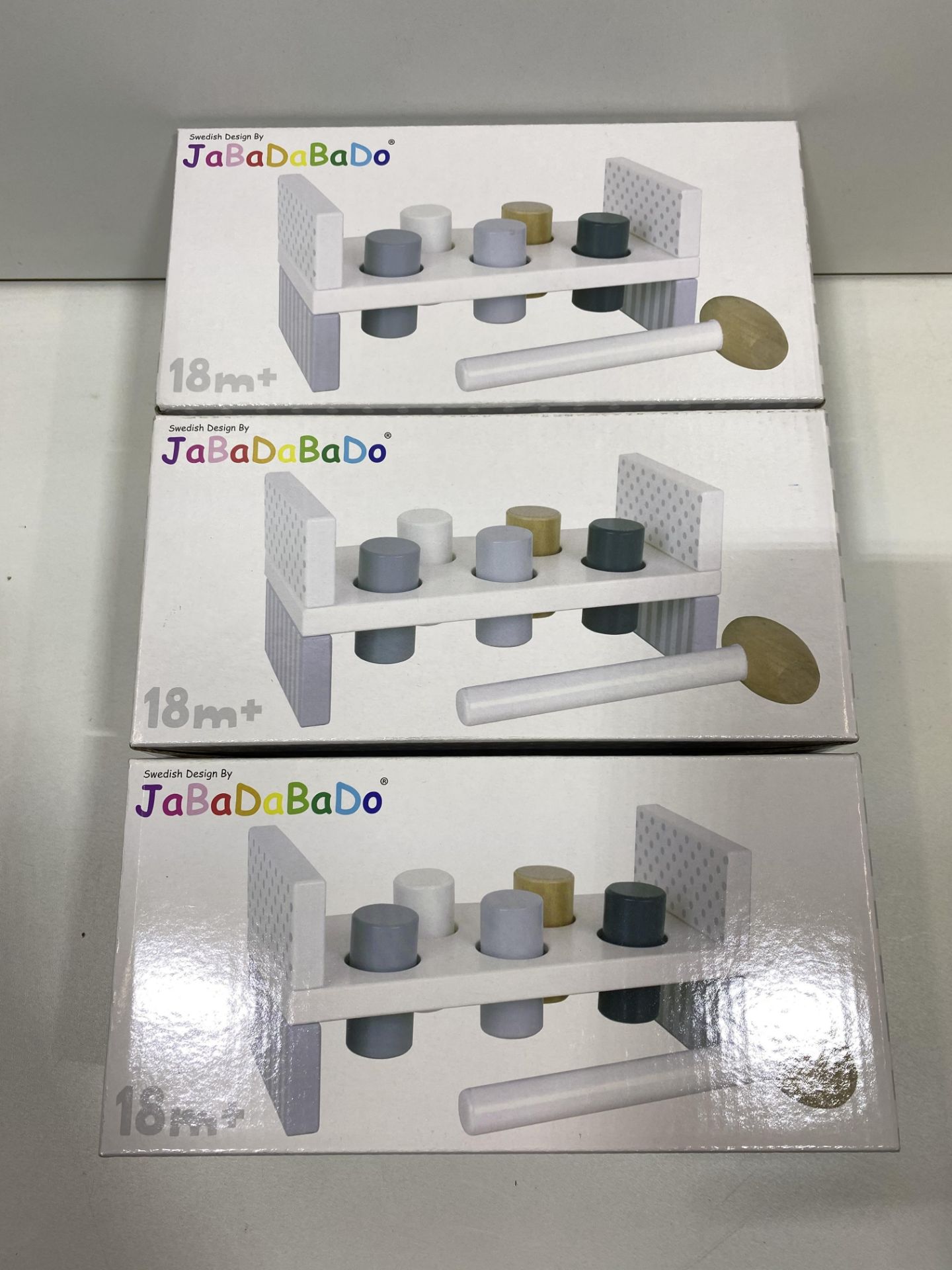 3 x Jabadabado W7097 Hammerpeg White, Multi-Colour |7332599070977 - Image 3 of 5