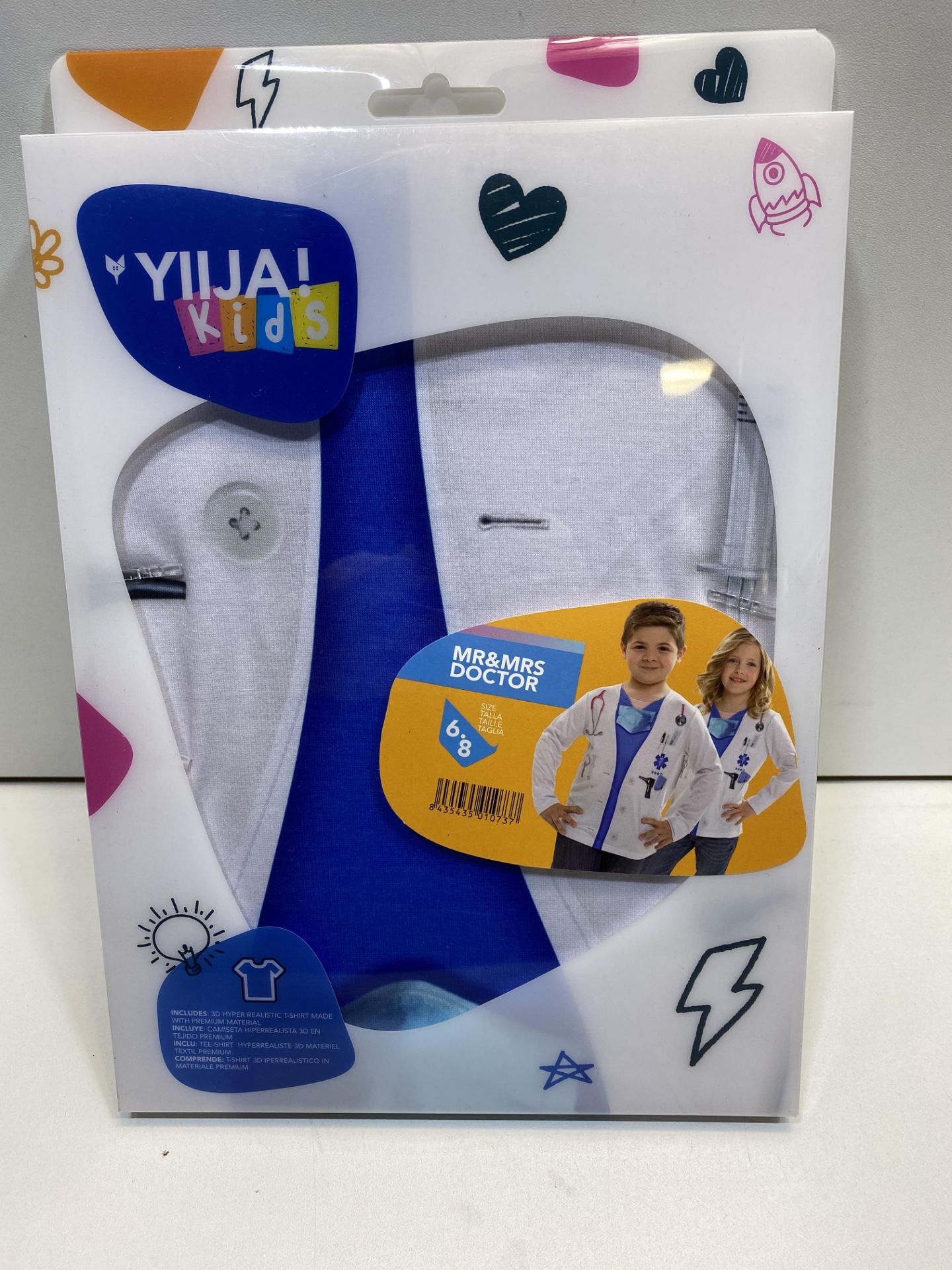 19 x Yiija! 6-8 yrs Mr & Mrs Doctors T Shirt |8435435010737 | ZERO VAT - Image 3 of 4