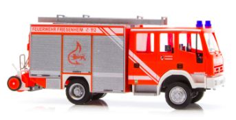 5 x Rietze 68124 Gauge H0 Iveco Eurofire "Feuerwehr Friesenheim", epoch VI fire engine model |403774