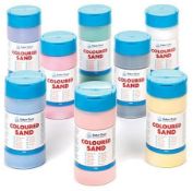1 x Baker Ross Coloured Sand (Pack Of 8) For Kids Arts and Crafts |5051174038165