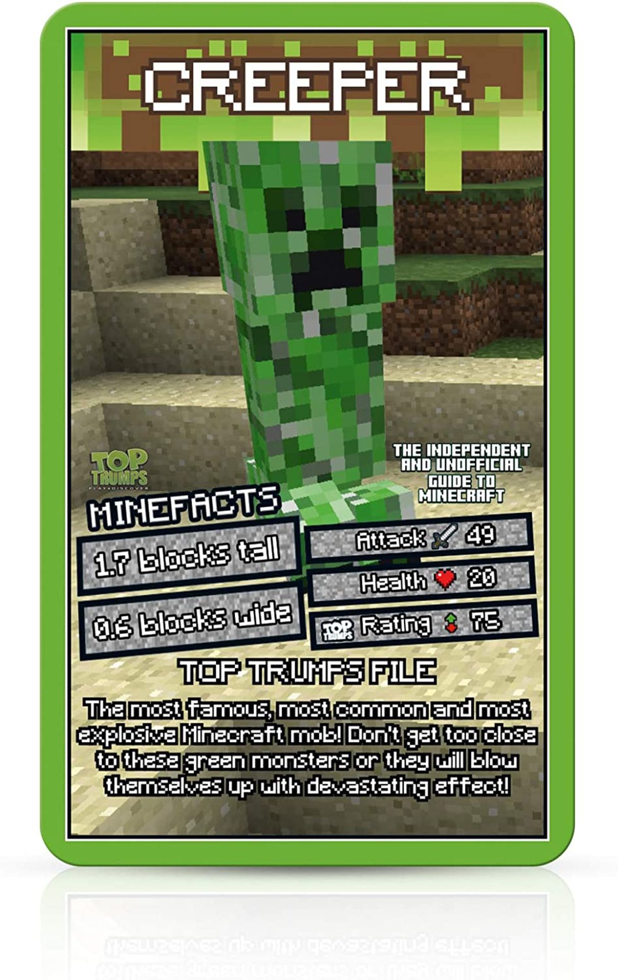 30 x Top Trumps 037310 The Unofficial and Independent Guide to Minecraft Card Game, Green |503690503 - Image 4 of 7