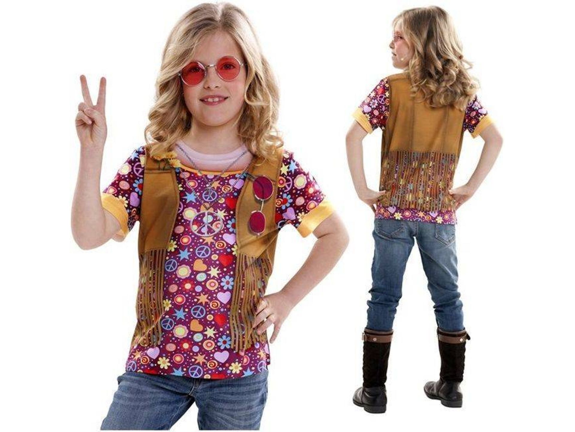 22 x Yiija! 8-10 yrs Hippy Girl T Shirt |8435435010867 | ZERO VAT