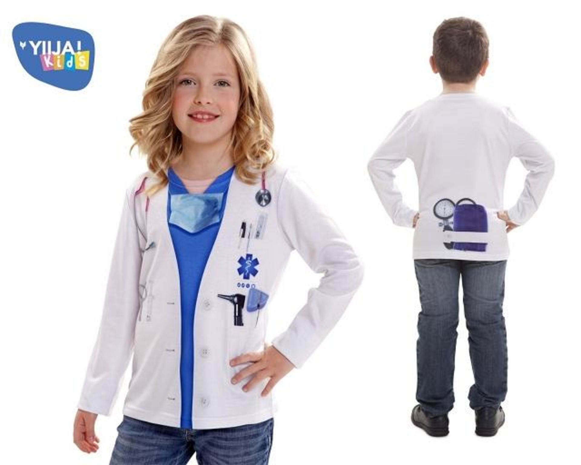 19 x Yiija! 6-8 yrs Mr & Mrs Doctors T Shirt |8435435010737 | ZERO VAT