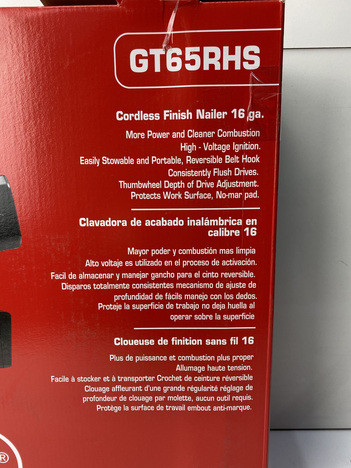 SENCO GT65RHS GAS NAIL GUN SECOND FIX 16 GAUGE NAILER - Image 4 of 4