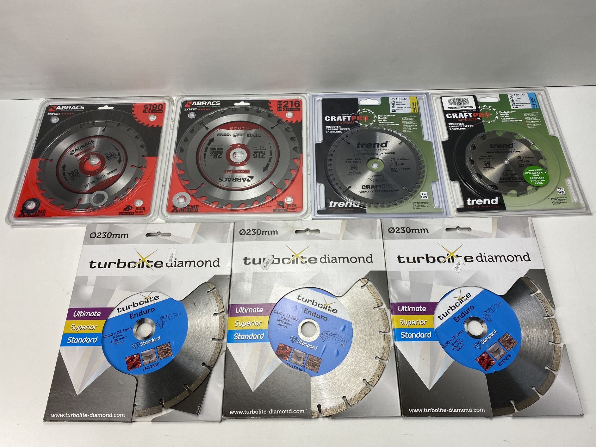 7 x Various Branded Saw Blades