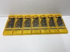 7 x DeWalt 5 Piece Brad point drill bit set