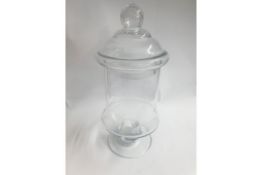 Clear Glass Bonbon Jar | 35cm