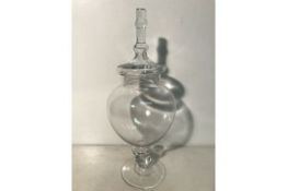 Clear Glass Bonbon Jar | 40cm