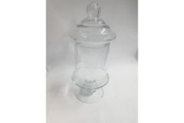 Clear Glass Bonbon Jar | 35cm
