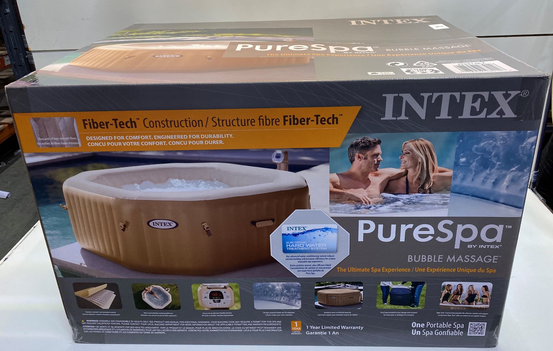 PureSpa Hot Tub, 201x71cm Octagon | 78257284146 - Image 3 of 5