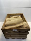 Wooden Crate Contains Hessian Material