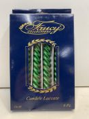 20 x Packs Green Twisted Candles | 8010052515508