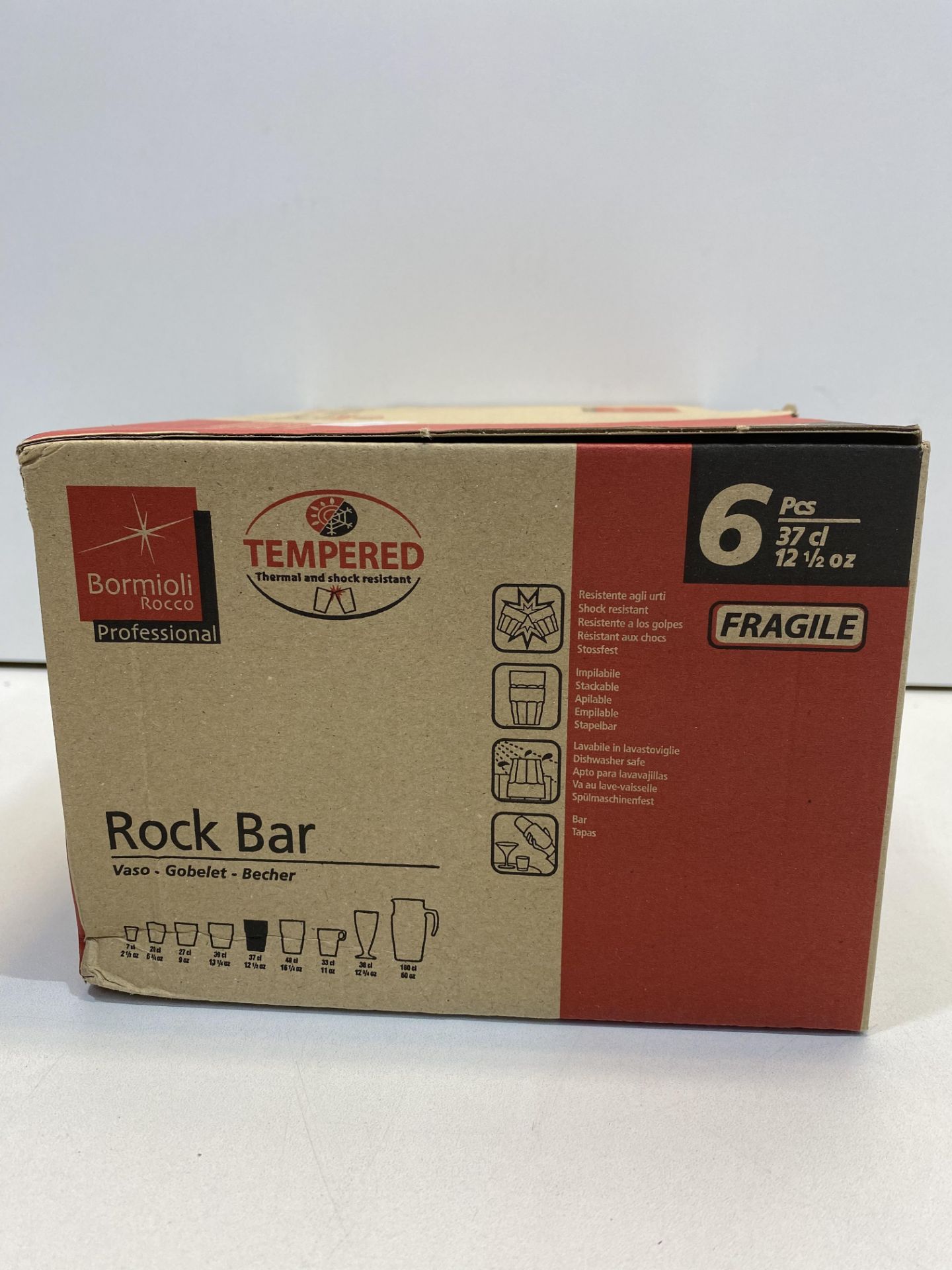 6 Piece Rock Bar Glass Tumblers | X000DPLRVV - Image 2 of 3