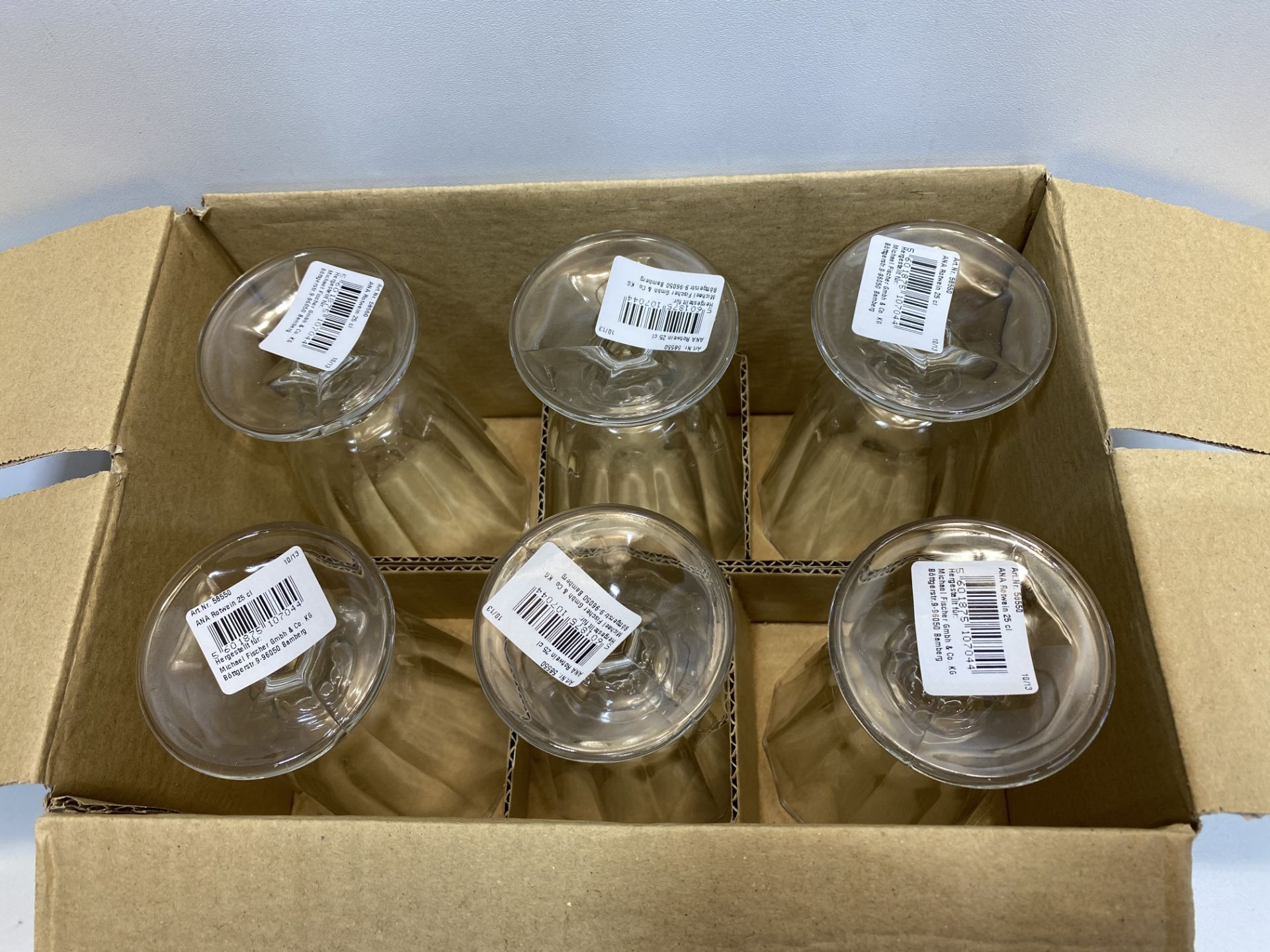 6 Piece Glass Water Goblets | 5601875002820 - Image 2 of 3