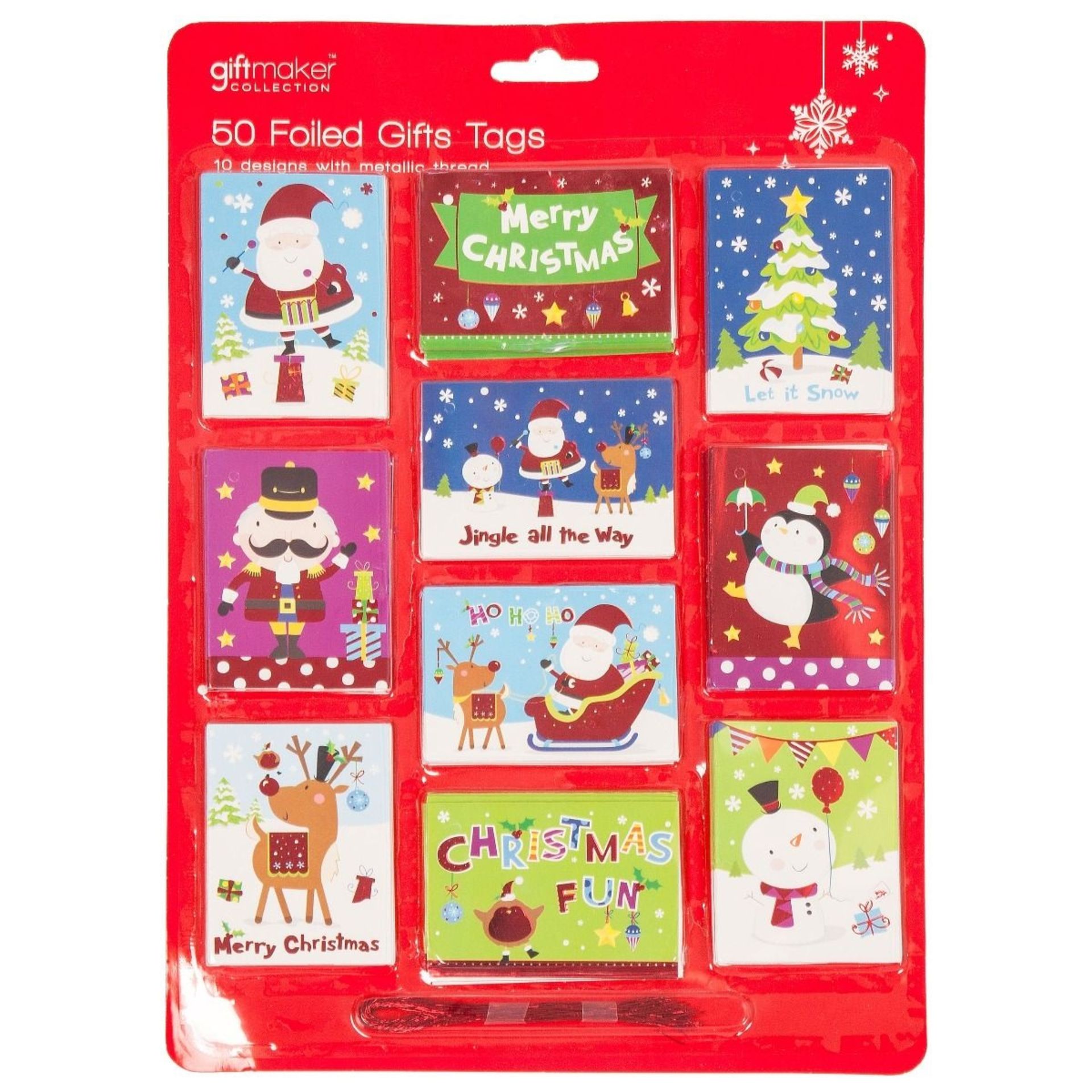 500 x Assorted Christmas Gift Wrap, Tags, Décor, Bunting |RRP £1 - £3.99 each - Image 4 of 4