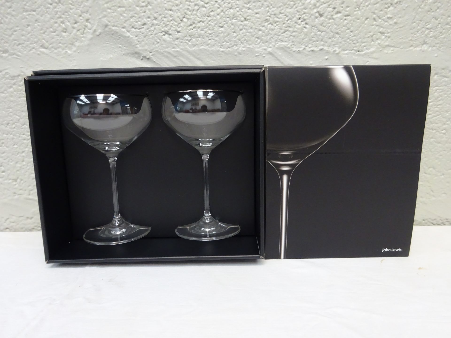 10 x BNIB John Lewis Champagne Saucer Twin Sets | Total RRP £300 - Image 2 of 2