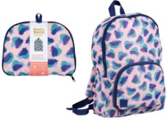 100 x Pretty Useful Foldaway Backpack | Total RRP £1,300