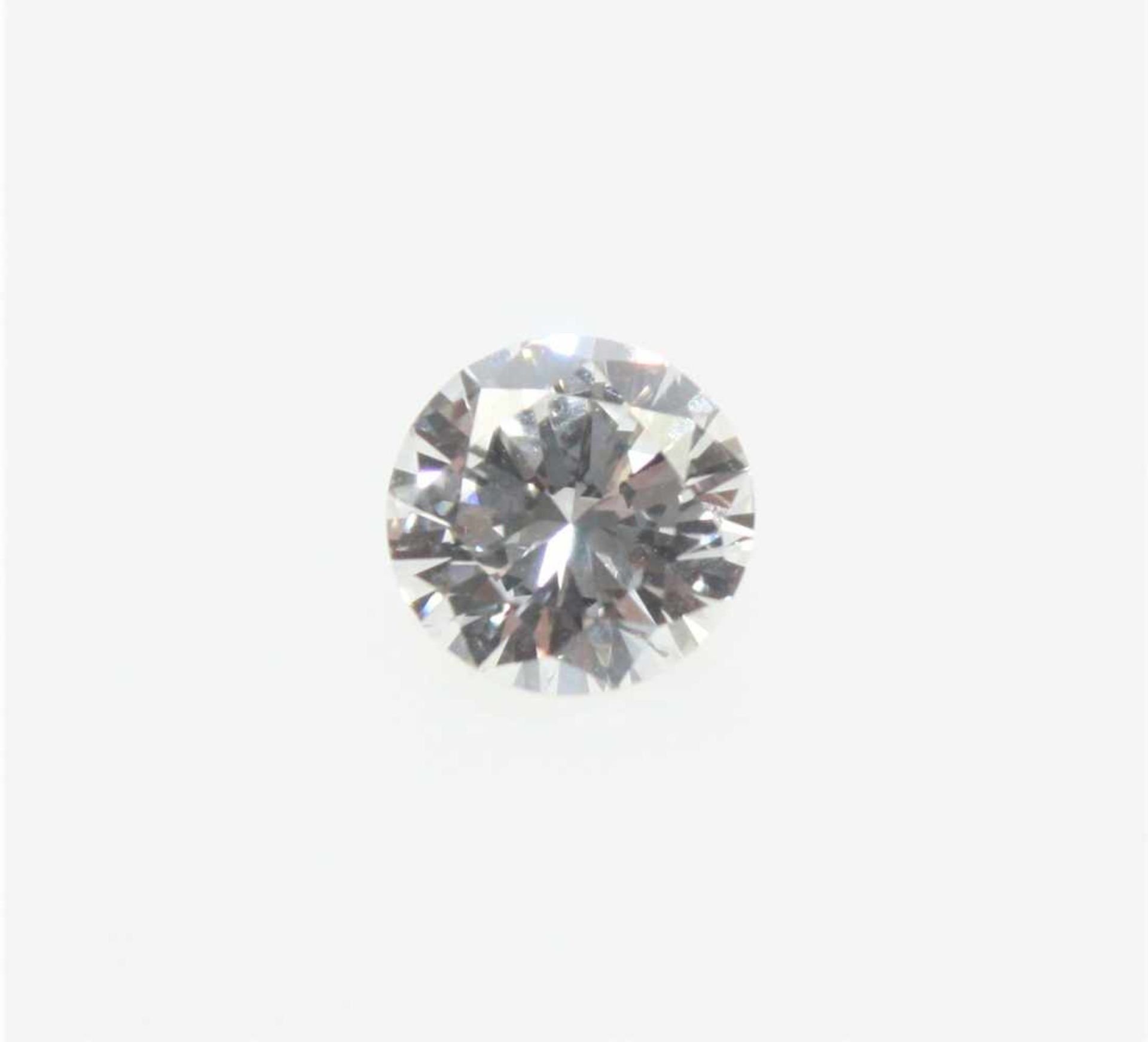 Ein ungefasster Diamant in Brillantschliff ca. 1,15 ct in guter Farbe, fast sauber zu bewerte,