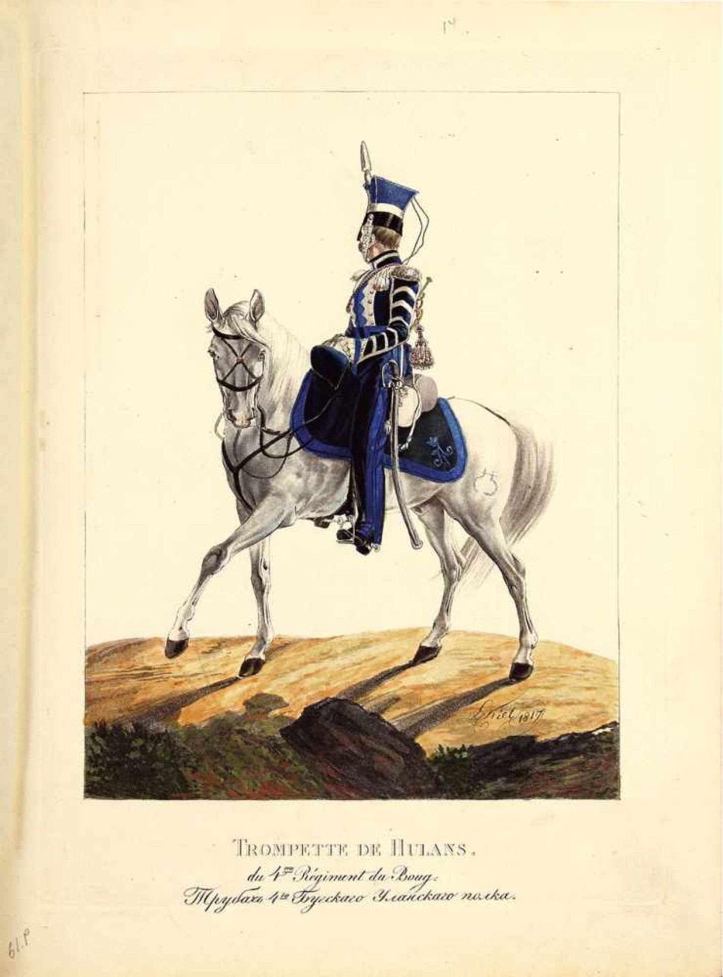 L. I. Kil (1789-1851): Die Uniformen der Russischen Heere. Album mit 42 Lithographien von - Bild 19 aus 19