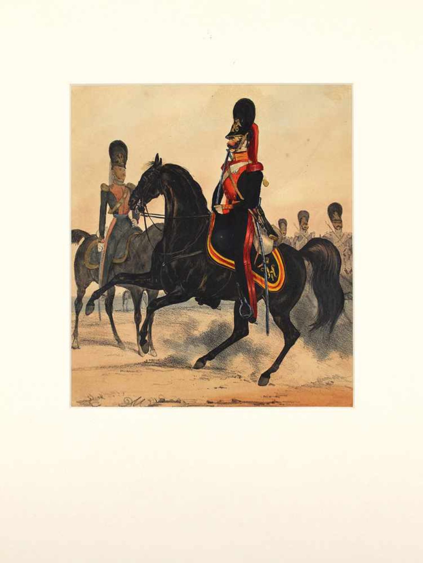 [Uniformen der Russischen Armee] Garde-Grenadiere zu Pferd. 1840Aus der Ausgabe: "Das Russische