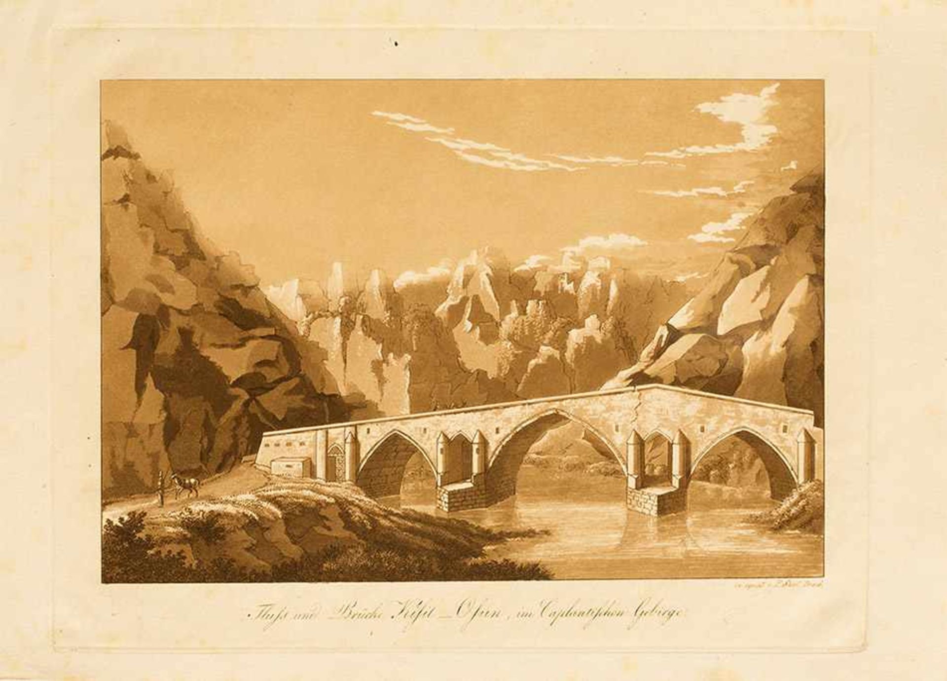 Kupfertafeln zu Moritz von Kotzebue:Reise nach Persien. Weimar, Albrecht für Hoffmann, 1819.7 - Bild 6 aus 8