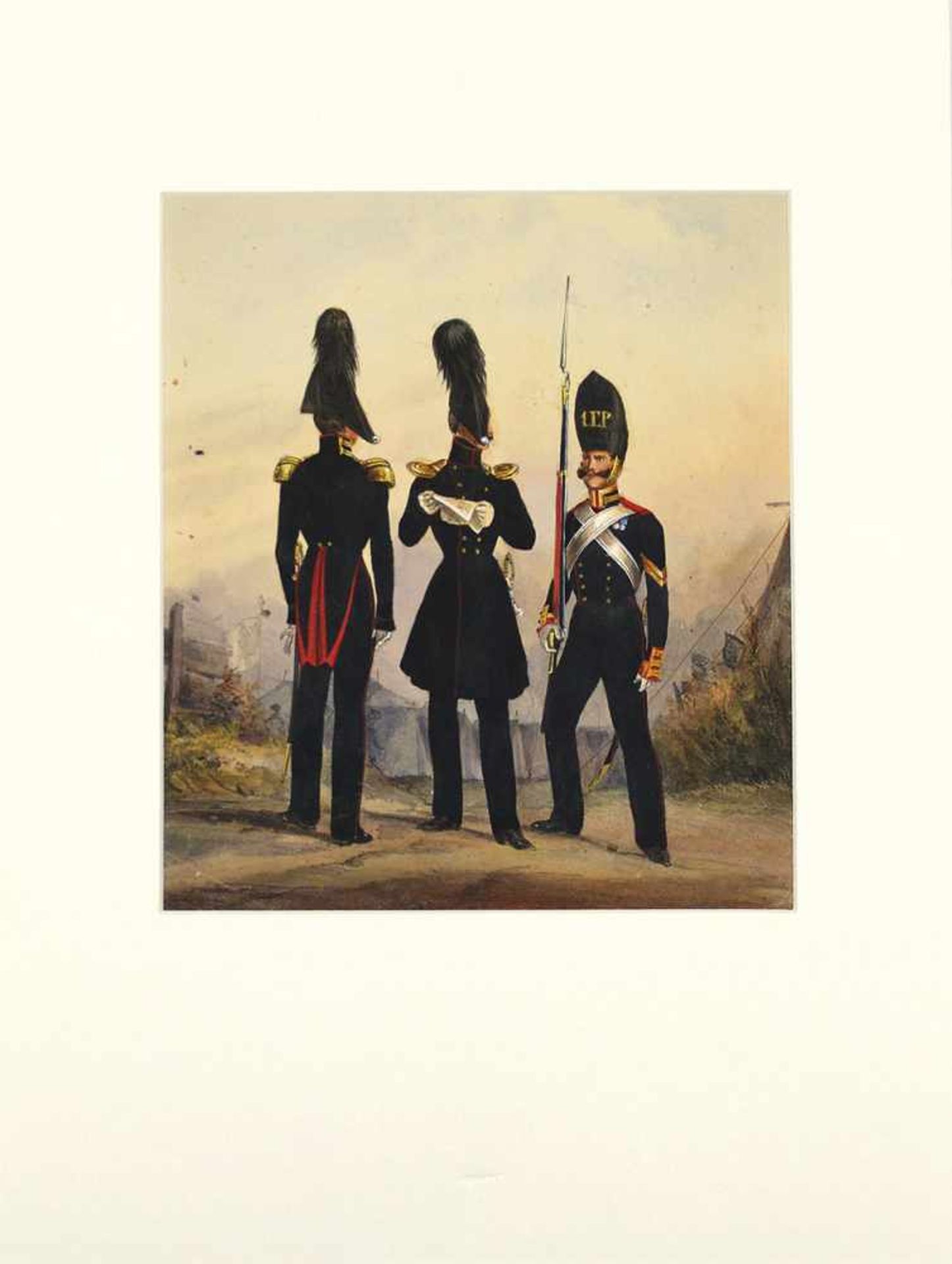 [Uniformen der Russischen Armee] Garde-Regiment Kaiser Paul: Stabsoffizier, Subalternoffizier &