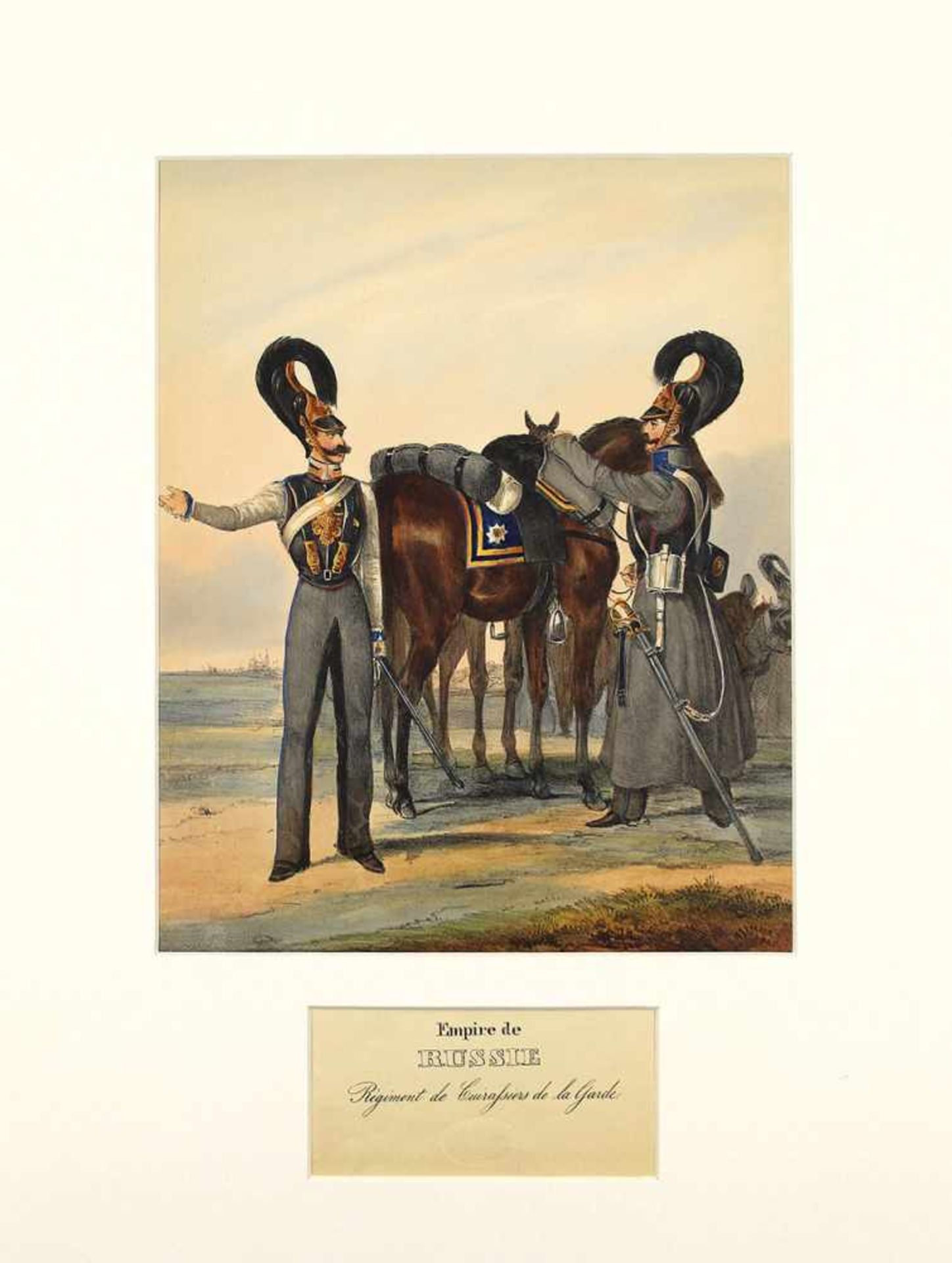 [Uniformen der Russischen Armee] Gemeine des Kürassier-Regiments der Leibgarde. 1840Aus der Ausgabe: