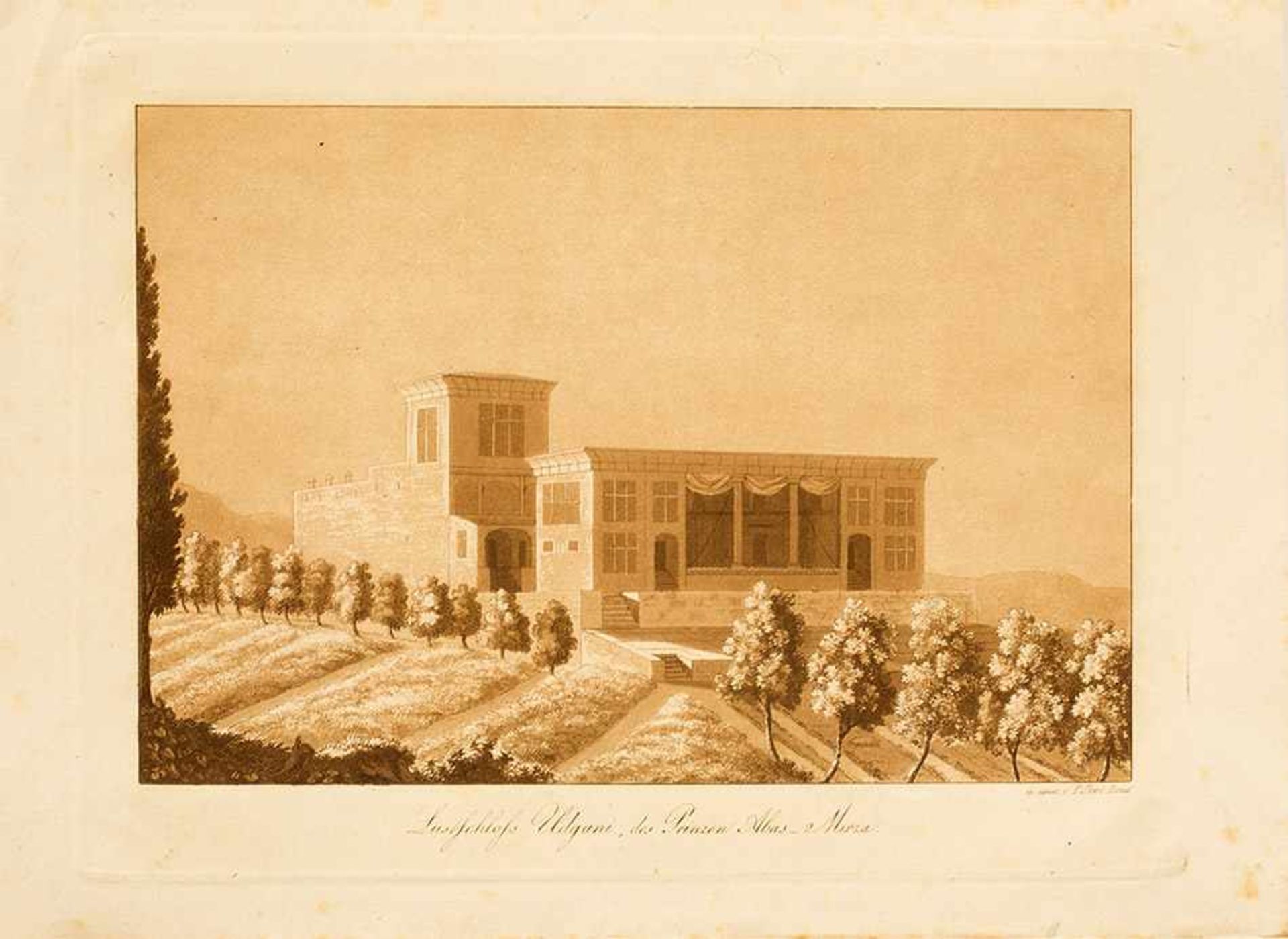 Kupfertafeln zu Moritz von Kotzebue:Reise nach Persien. Weimar, Albrecht für Hoffmann, 1819.7 - Bild 8 aus 8