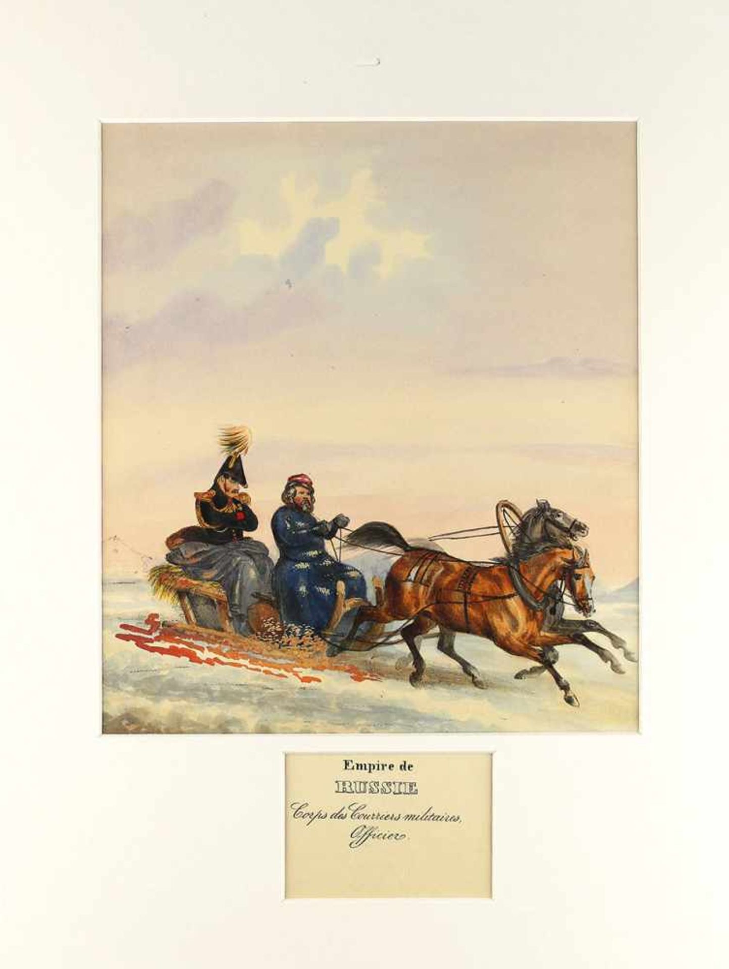 [Uniformen der Russischen Armee] Offizier des Feld-Jaeger-Corps. 1840Aus der Ausgabe: "Das Russische - Bild 2 aus 2