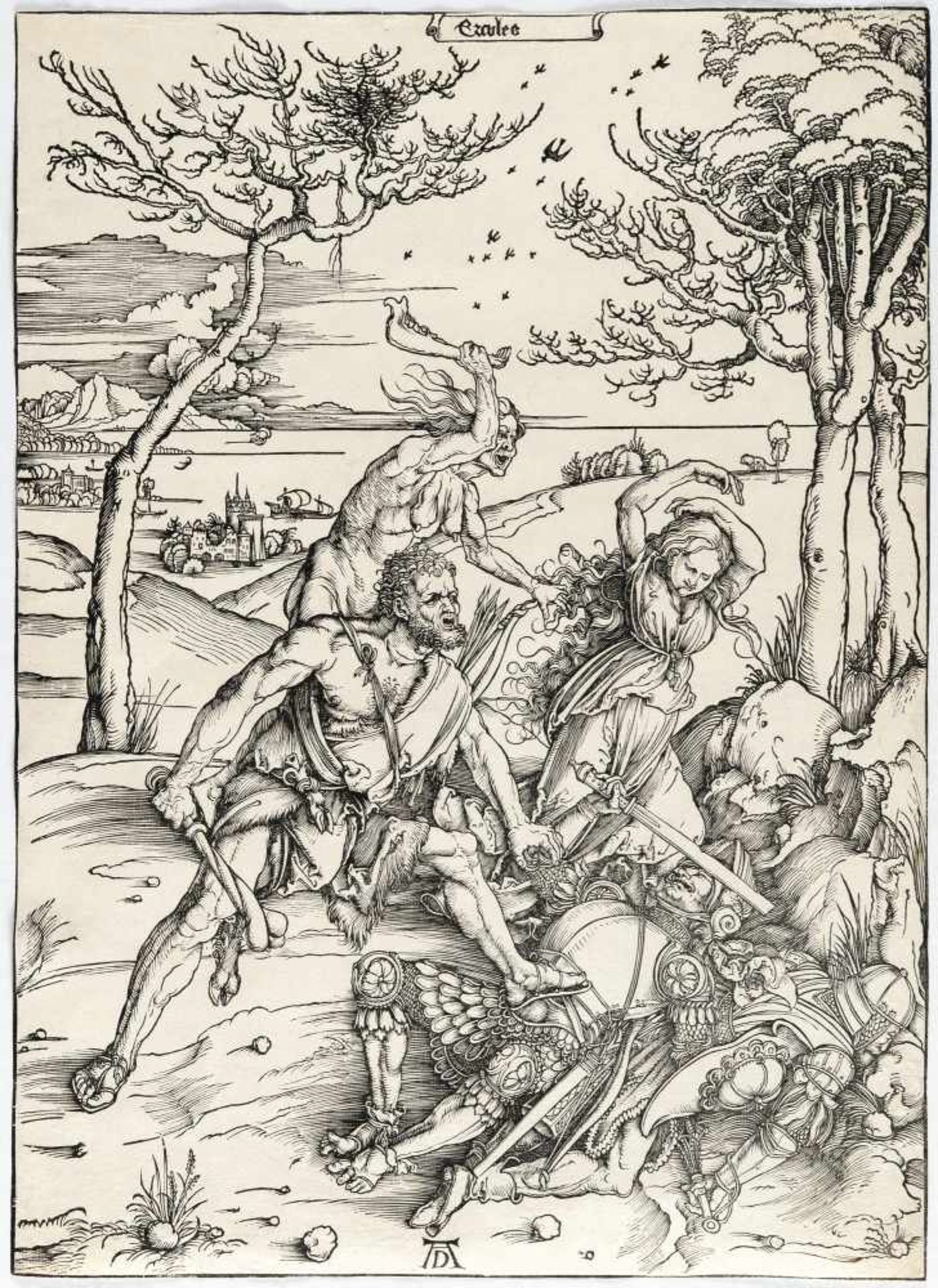 Albrecht DürerErcules (Herkules tötet die Molioniden; Herkules und Cacus)Holzschnitt auf Bütten - Bild 2 aus 3