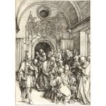 Albrecht DürerDie Beschneidung ChristiHolzschnitt auf Bütten mit Wasserzeichen „Hohe Krone" (Meder