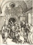 Albrecht DürerDie Beschneidung ChristiHolzschnitt auf Bütten mit Wasserzeichen „Hohe Krone" (Meder