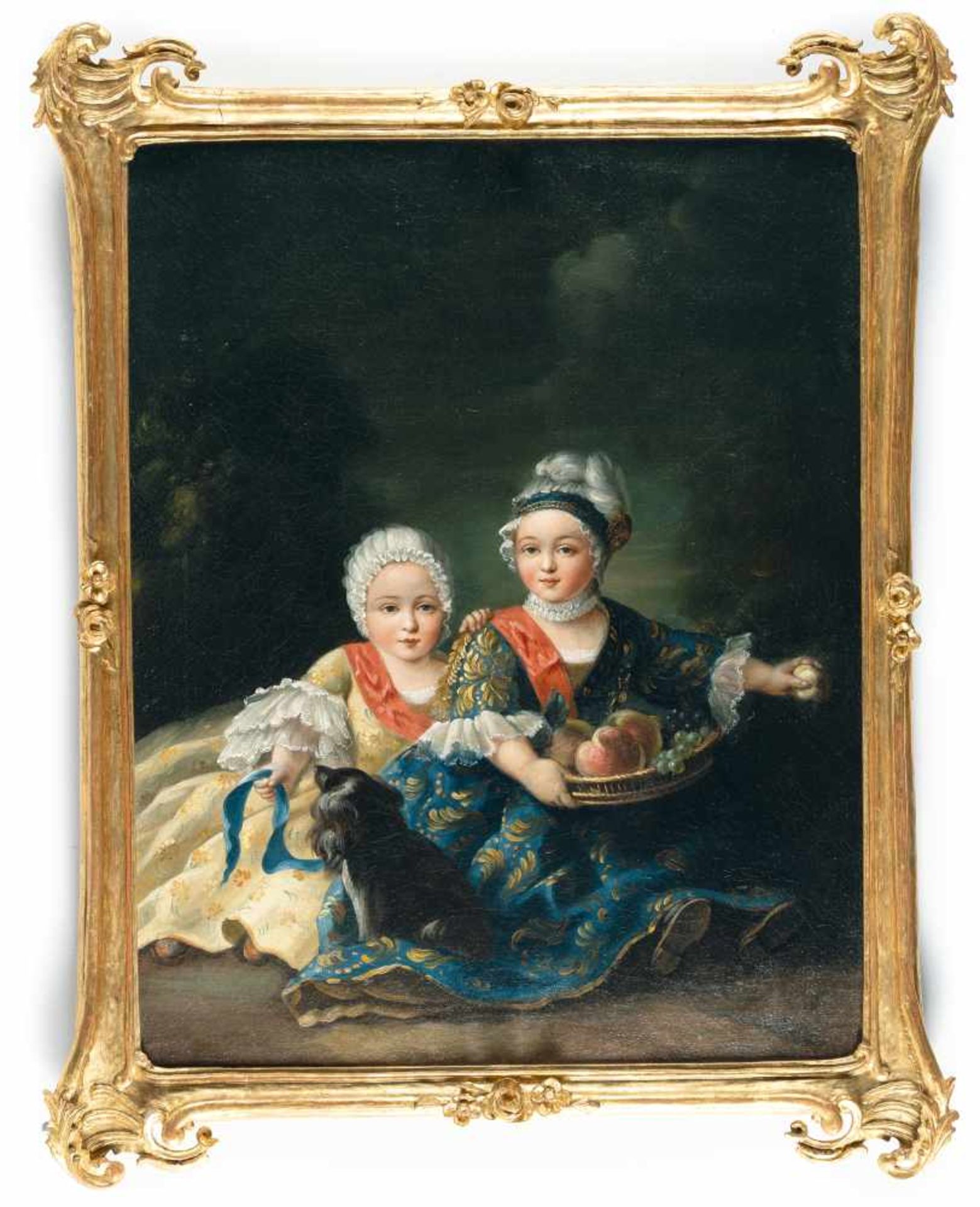 François-Hubert Drouais (Surrounding)Der Duc de Berry und der Comte de Provence als KinderÖl auf