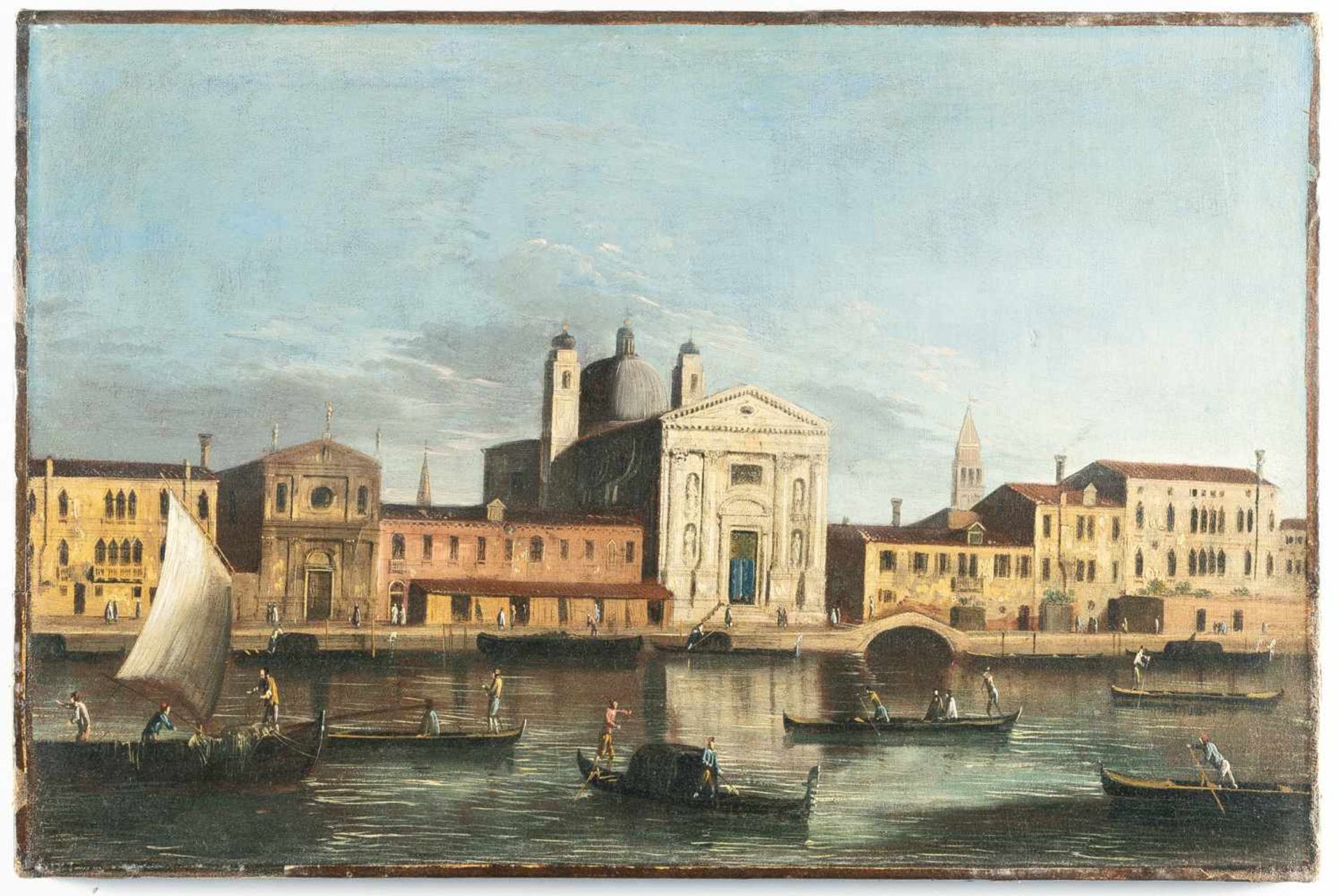 Meister Der Veduten Der Langmatt-StiftungBlick über den Giudecca-Kanal auf Santa Maria del RosarioÖl - Bild 2 aus 3